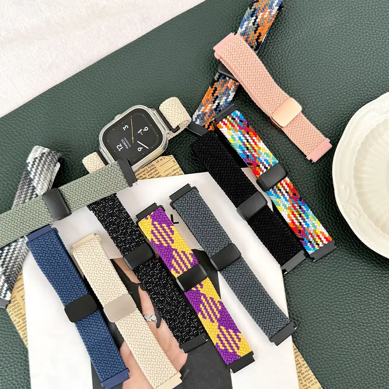 حافظة + حزام نايلون مضفر لساعة Redmi 4 2 ساعة ذكية بإبزيم مغناطيسي سوار حلقة لساعة Redmi 3 سوار معصم رياضي نشط