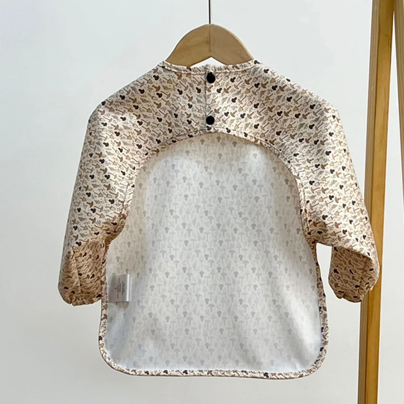 Babero de manga larga para bebé y niño pequeño, bufanda impermeable, delantal de alimentación con bolsillo, paño para eructar, Bandana