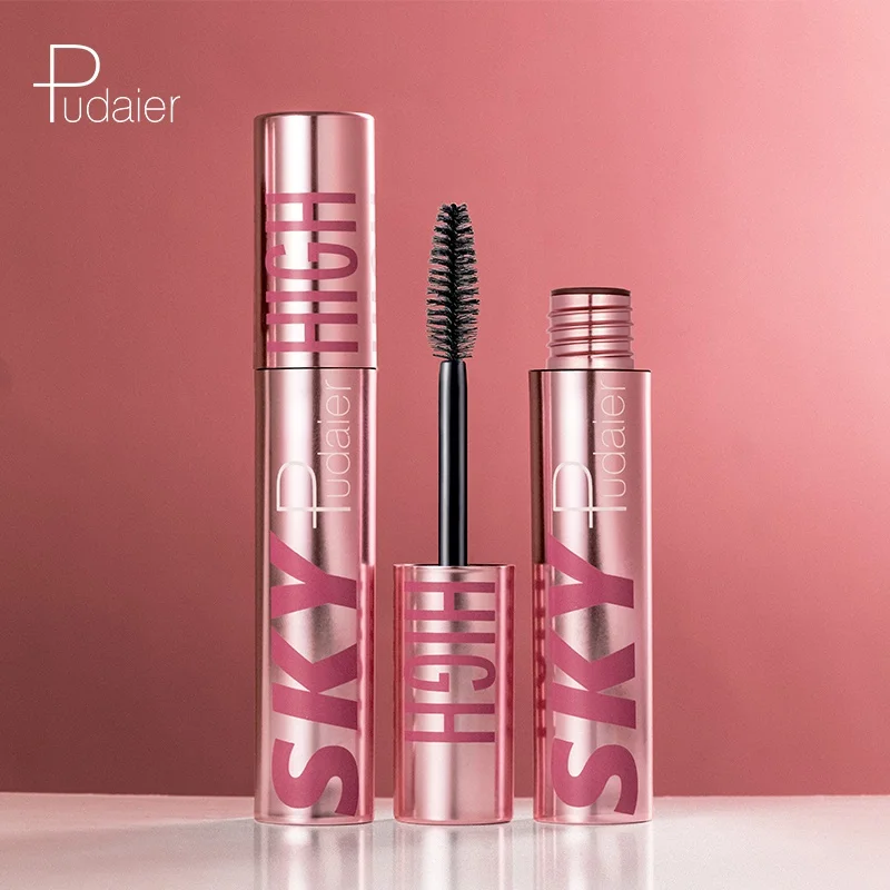 4D Curling Volumising Lengthening Mascara Waterproof Smudge Proof Vegan Thickening False Lash Professional Eye Makeup Rimel