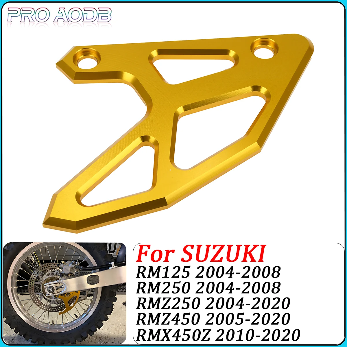 

Motorcycle CNC Rear Brake Disc Guard Protector Cover For Suzuki RMZ450 RMX450Z RM RM125 RM250 RMZ250 125 250 Z250 Z450 RMX 450Z