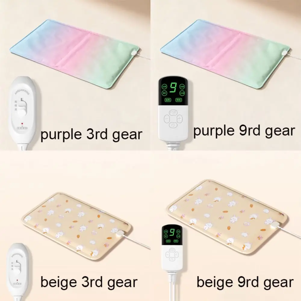 Waterproof Pet Electric Blanket Anti-scratch Warm Cat Electric Heated Pad Thermostat Control Cartoon Pattern