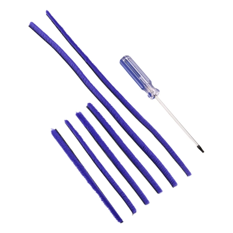 AT17 7 шт. мягкие плюшевые полоски для пылесоса Dyson V6 V7 V8 V10 V11, мягкая роликовая головка с отверткой, запасная часть