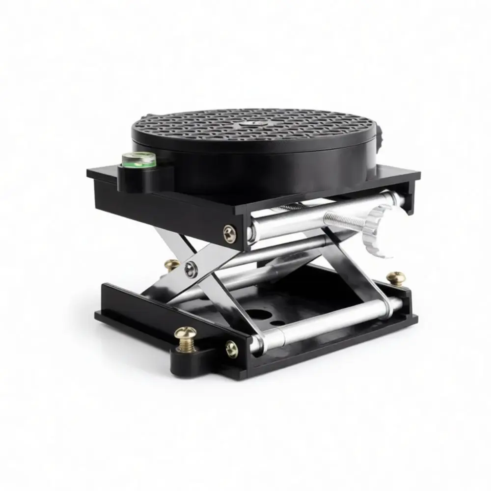 Mini Aluminum Lifting Table Manual Height Adjusting Stand Lab Equipment Support For Infrared Laser Calibration Tool