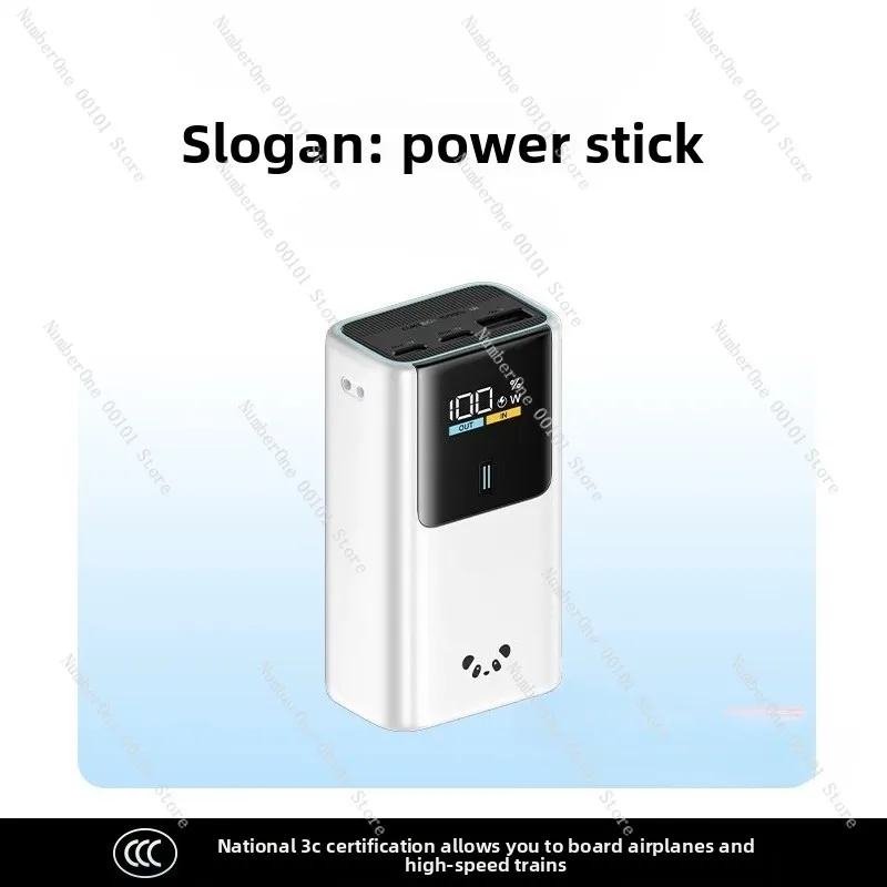 Mini Pocket 10000mAh 55W PD Power Bank With Type-C Cord Airline Approved Portable Charger