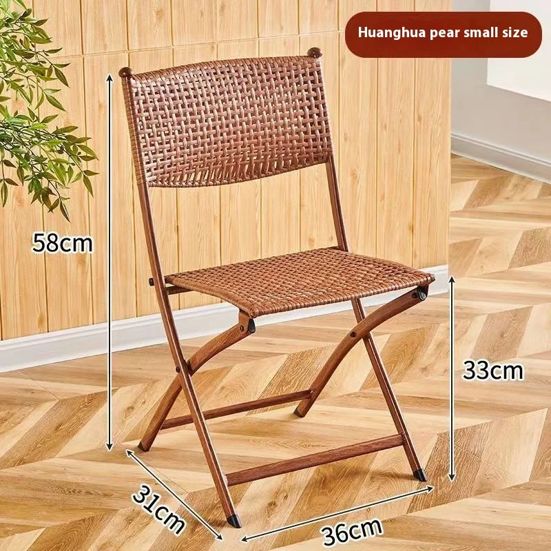 

Huanghuali color folding chair, home barbecue camping portable folding chair