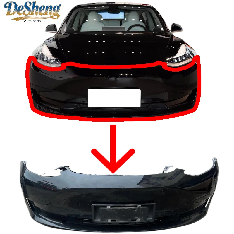 

Replacement Conversion Kit for Model3 Complete Front End,bumper with Grille,LED Headlight,radiator,hood,fender,OEM Quality