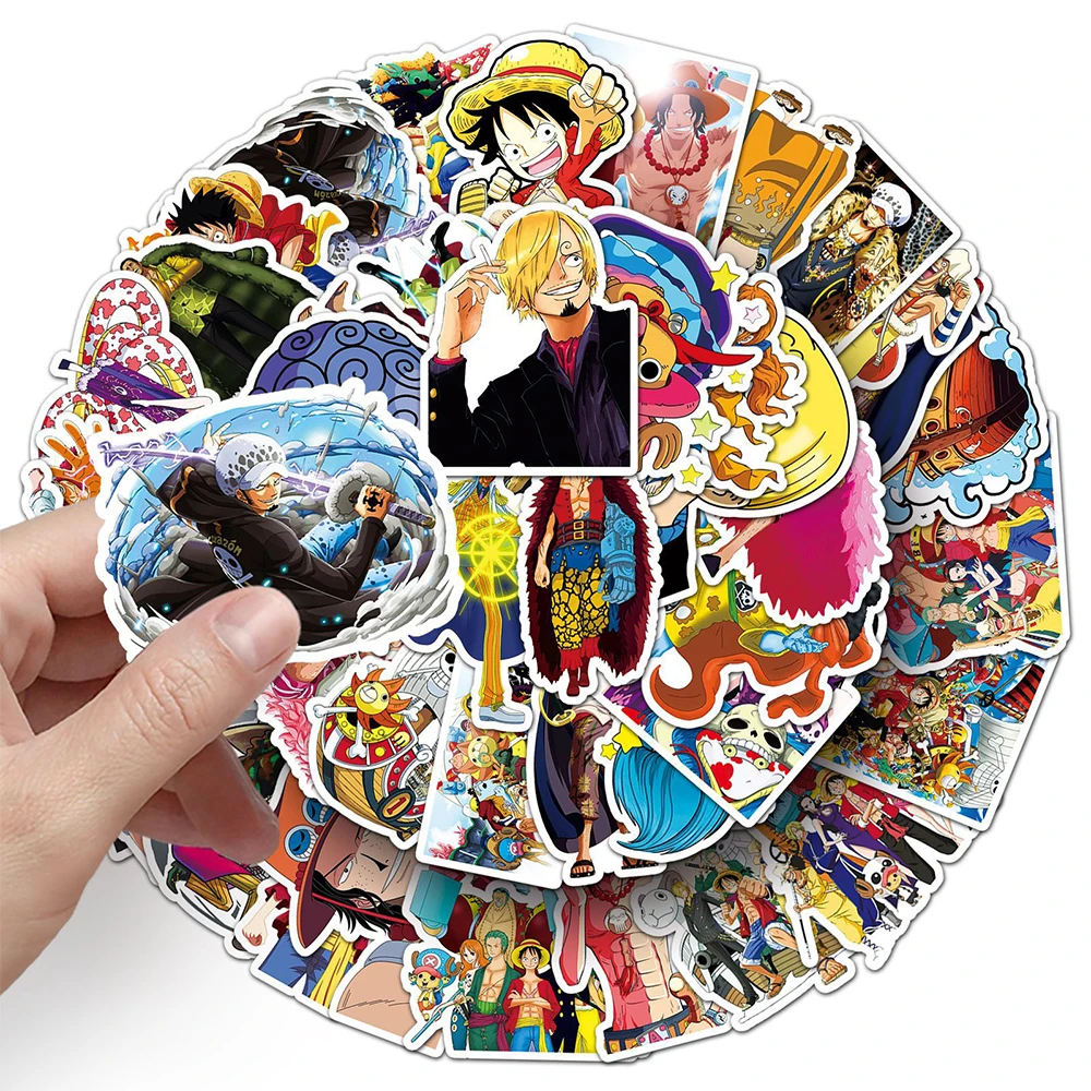 10/30/50pcs ONE PIECE Cartoon Graffiti Stickers Cool Anime Waterproof Decal DIY Laptop Phone Diary Classic Manga Sticker Kid Toy