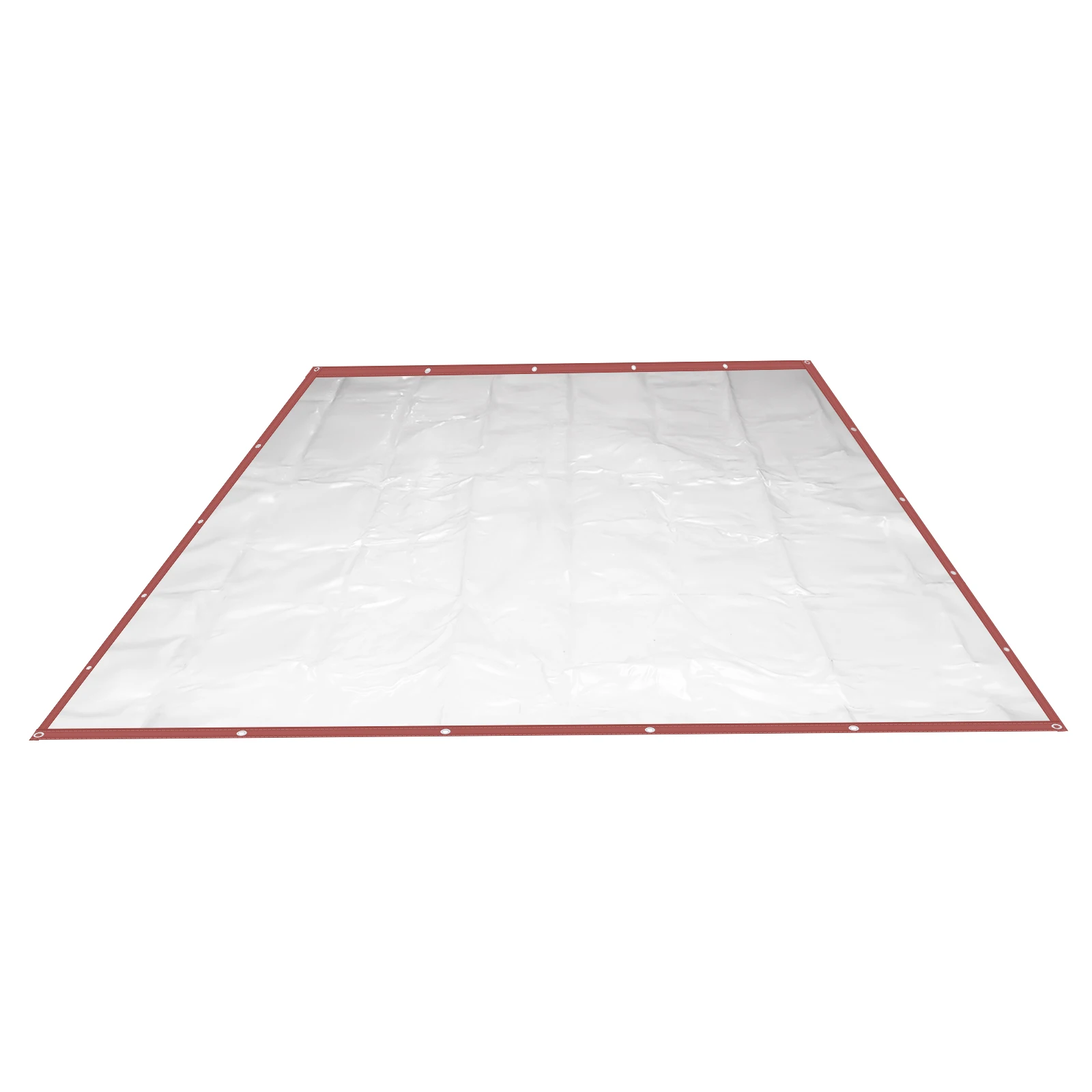 TarLII-Auvent en PVC imperméable, 2.5x2.5m, rideau de toit, tente, bâche marron