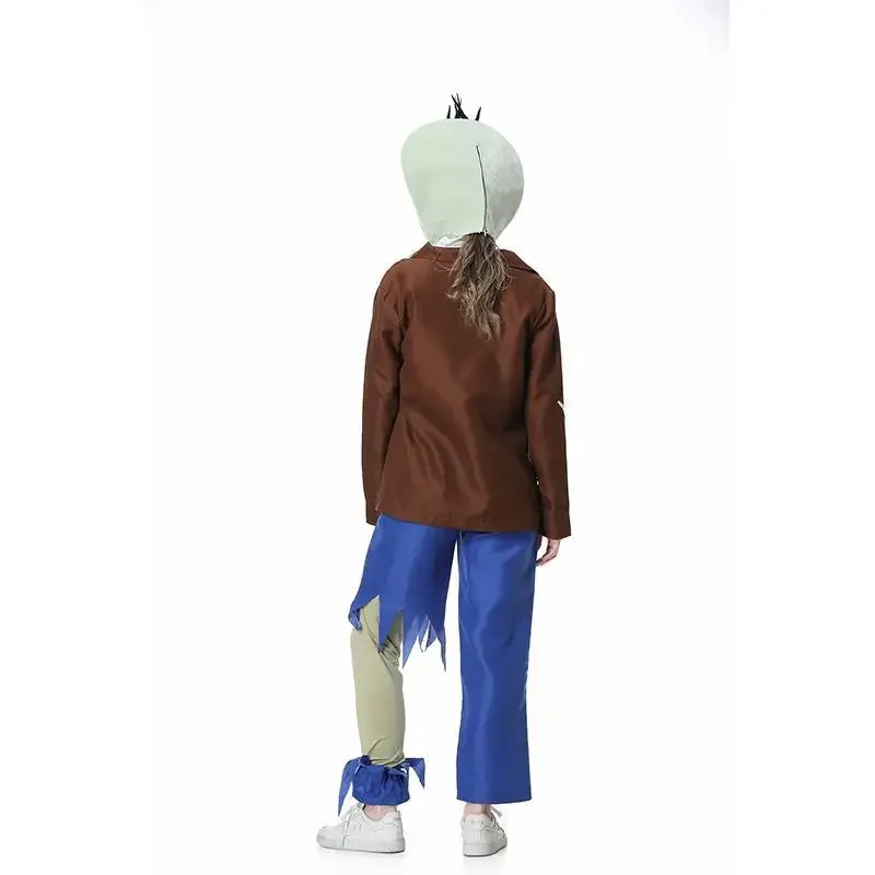 2025 نباتات الزومبي النسائية للهالوين مقابل لعبة الزومبي ملابس لعب الأدوار فستان الوالدين والطفل أزياء تنكرية