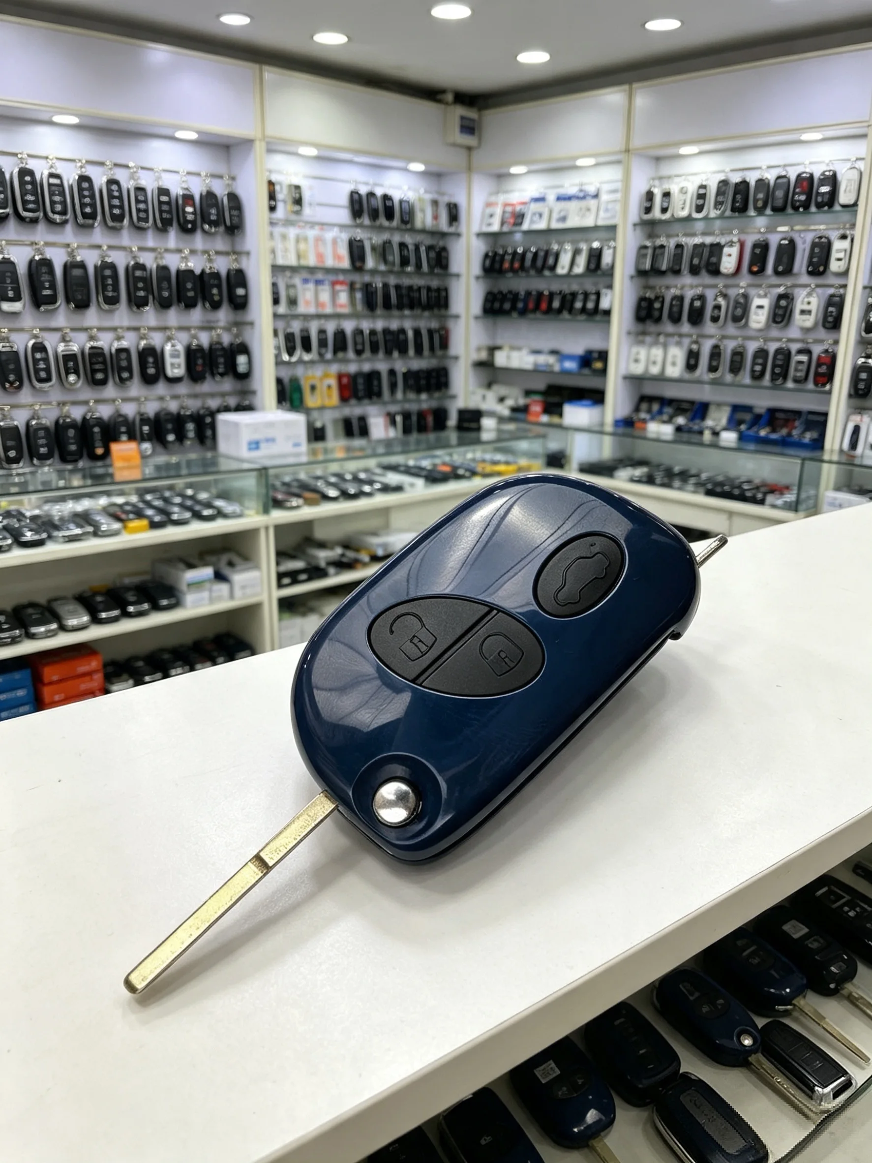 FCC-ID: RX2TRF937 3-Tasten ID48 Chip 433MHz Smart Remote Autoschlüssel /PCB/Gehäuse für Maserati Quattroporte Gran Turismo 2005-2017 Schlüssel – Detail 7