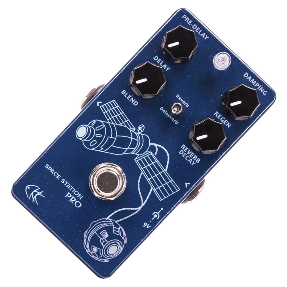 Für CKK Electronic Space Station Pro Gitarreneffektgerät: Delay- und Reverb-Effekte für E-Gitarren