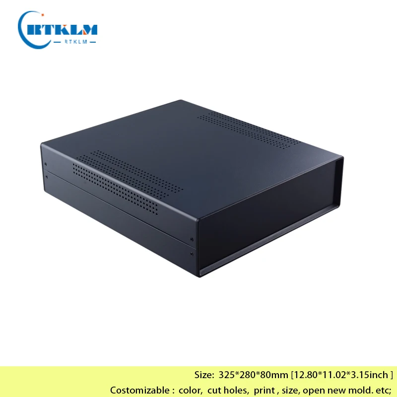 

Electrical Distribution Box Iron Audio Amplifier Enclosure DIY Wire Connection Case Metal Junction Box 325*280*80mm