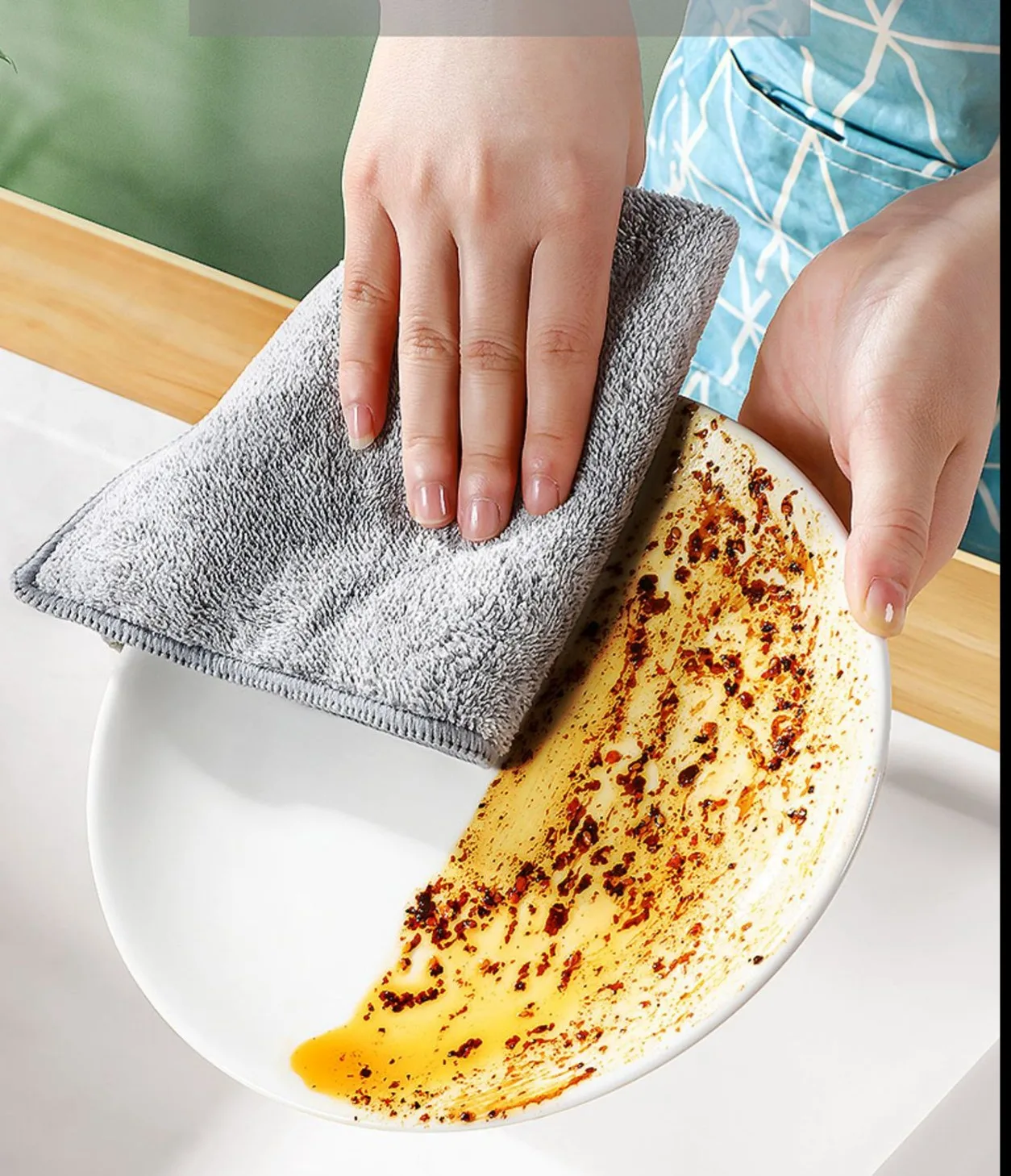 Kitchen Bar Dishwashing Cloth Non Greasy Table Cloth Sanitary Cleaning Supplies Cleaning Cloth Dishwashing Towel Special