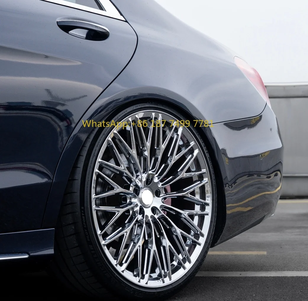 

Custom Chrome Polished Multi Spokes Design 19 20 21 22 23 Inch Aluminum Alloy Forged Wheels for Glc Gle Gls Cla