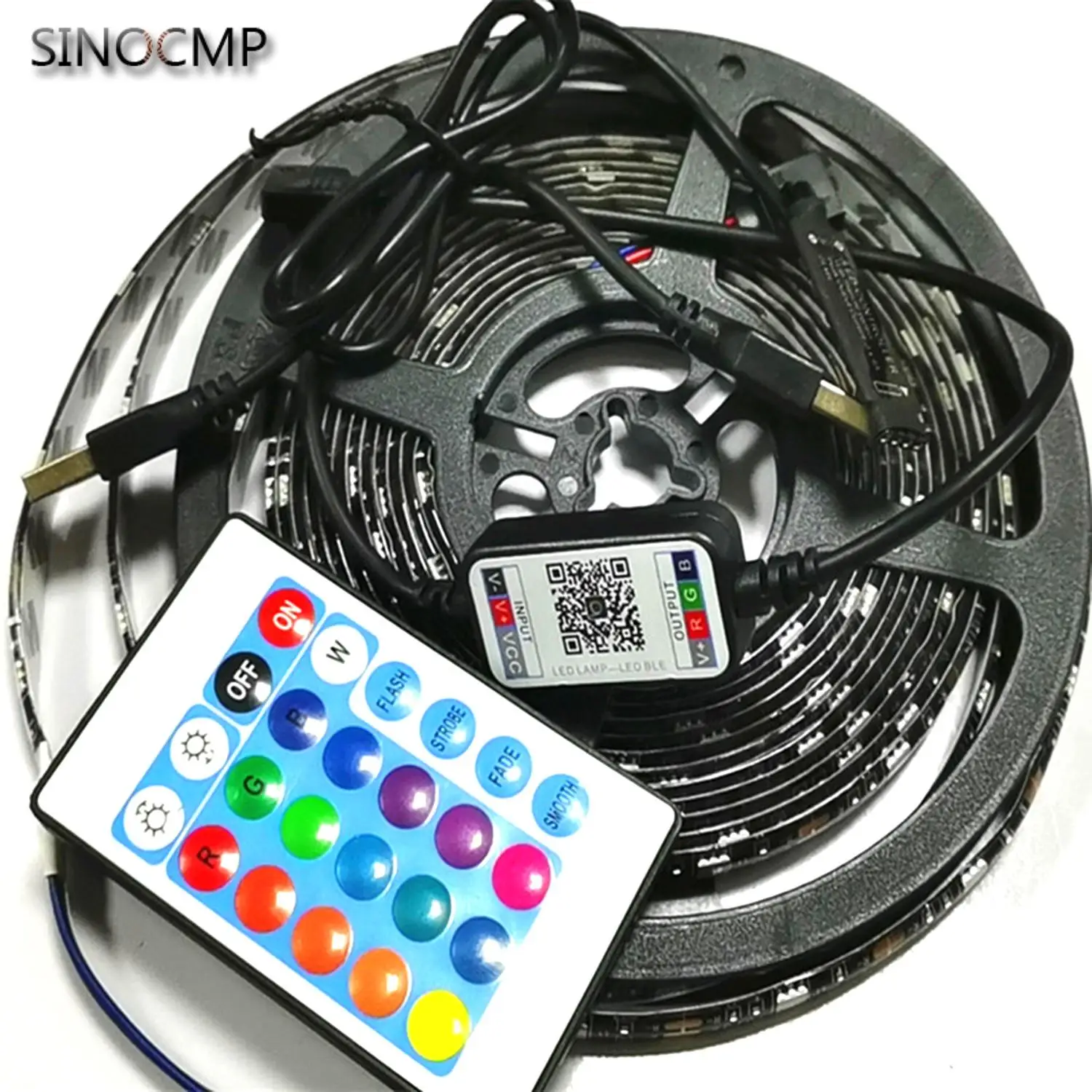 

5m 5050 SMD LED Wire Cable IP67 Light Strip For Car Motorcycle ATV 5050 RGB 5V LED Strip Light Indicators Decorative Lamp