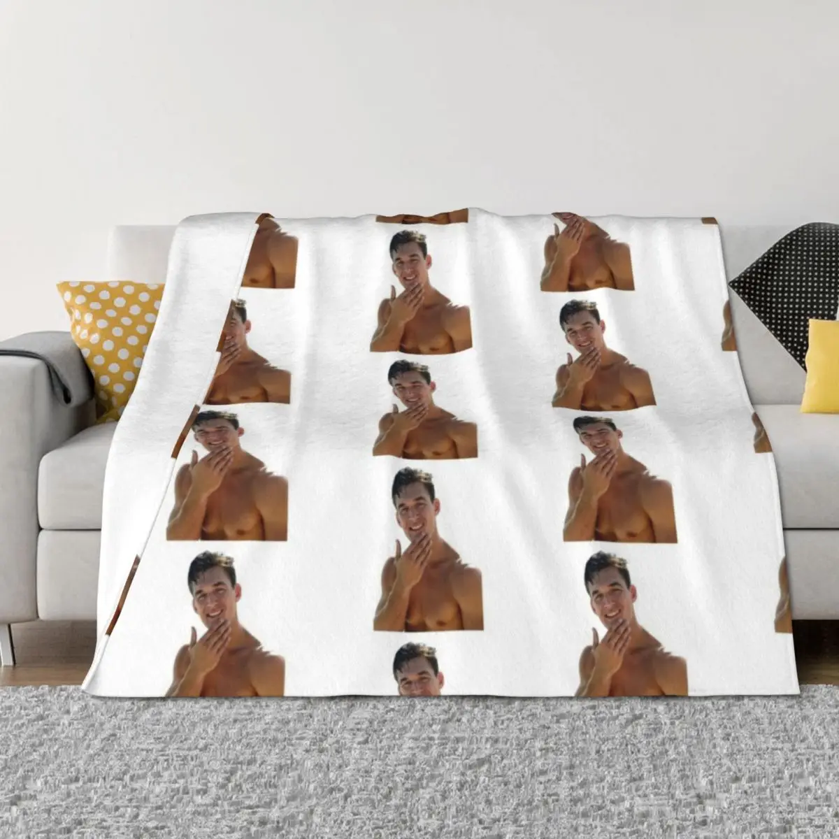 

Tyler C. Shirtless Throw Blanket Hair Thins blankets ands Plaid Blankets