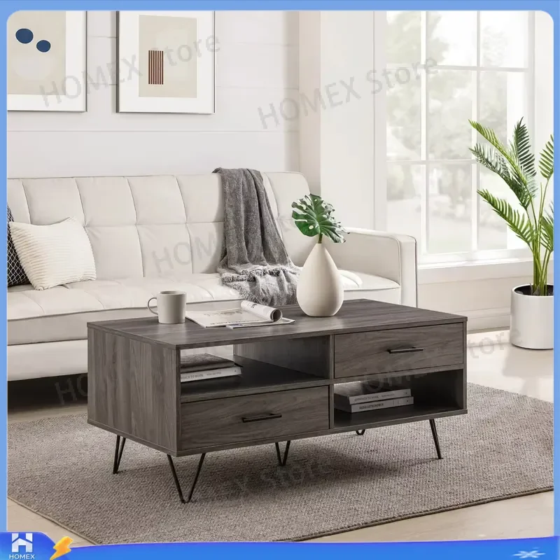Modern Simple Bamboo Folding Coffee Table Rectangle Small Apartment Living Room Sofa Side Balcony Hospital Bed Tray Desk