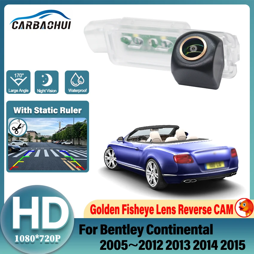 Golden HD Night Vision For Vehicle Rear View Reverse Camera Waterproof For Bentley Continental 2005~2011 2012 2013 2014 2015