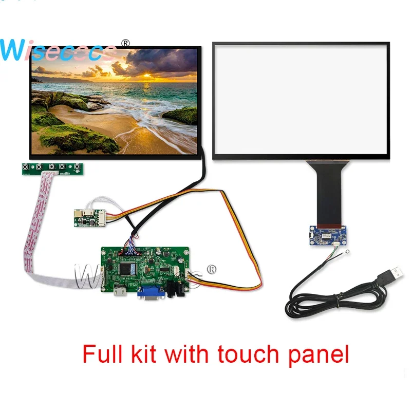 

10.1 Inch 2K IPS LCD Screen 2560*1600 Capacitive Touch Panel LVDS VGA 60Hz Driver Board Controller Pad Tablet PC Wisecoco