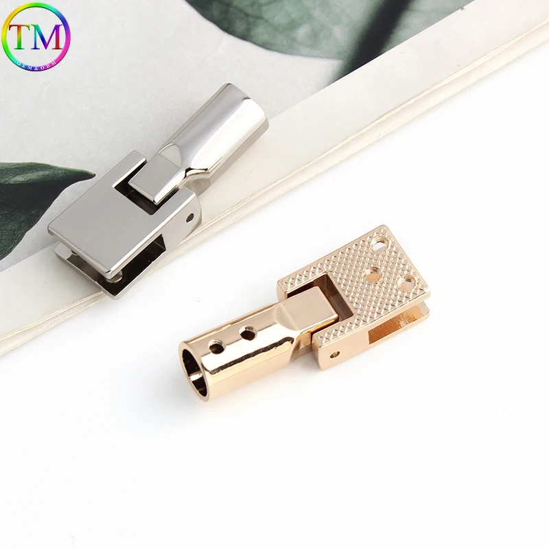 Metal Hand Hanging Clock Bag Side Edge Hang Screw Buckle For Bags Purse Strap Handle Leather Protective Connector Clasp