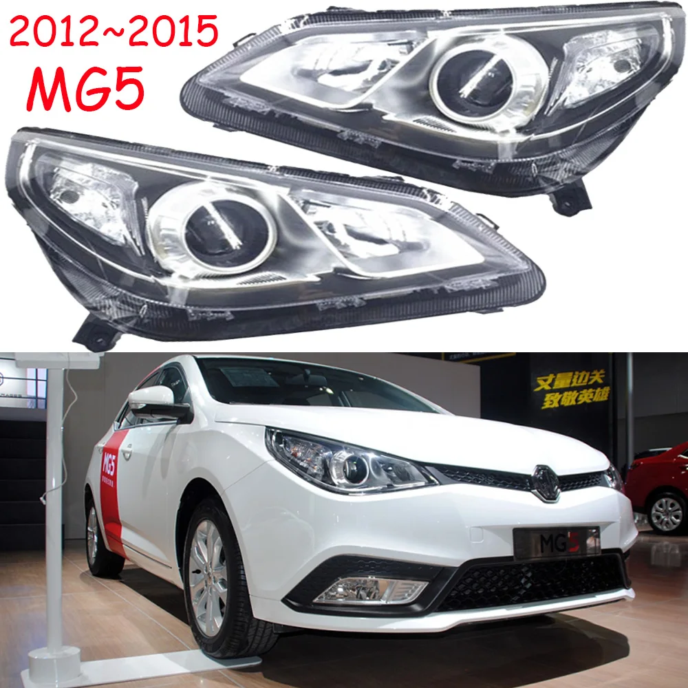 

1pcs car bumper MG 5 headlamp for MG5 headlight 2012~2015y car accessories head lamp MG5 fog lamp