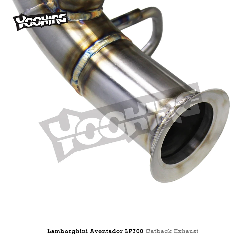 Custom Catback Muffler For Lamborghini Aventador LP700 LP750SV 6.5L 2011-2016 SUS304 Pipes OEM Factory Valve Exhaust System