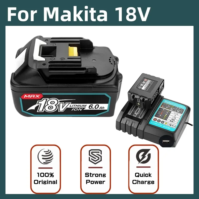 

for Makita 18V 8Ah Rechargeable Lithium Battery With Battery indicator For for Makita BL1830 BL1840 BL1850 Power Tool Battery