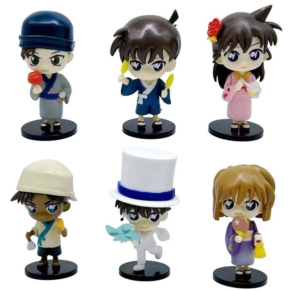 Venda quente anime detetive conan figuraasha escocês shinichi kudo tooru amuro masumi sera brinquedos kawaii pvc modelo boneca ornamentos