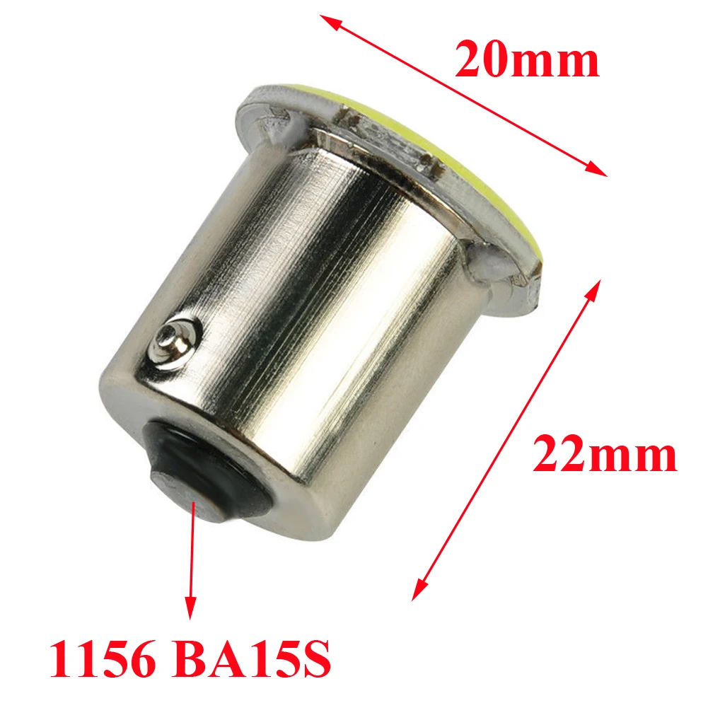 

10pcs 12V BA15S P21W 1156 LED Light Bulb Super Bright White License Plate Light Side Marker Bulbs Car Headlight Bulbs