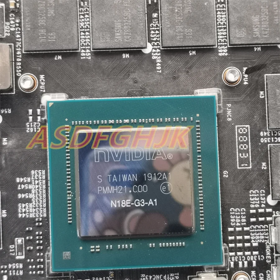Imagem -04 - Placa-mãe Original do Portátil para Ms16p71 Ms-16p7 Gl63 Ge63 Ge75 I7-9750h Gtx1660 Rtx2060 Rtx2070 Rtx2080