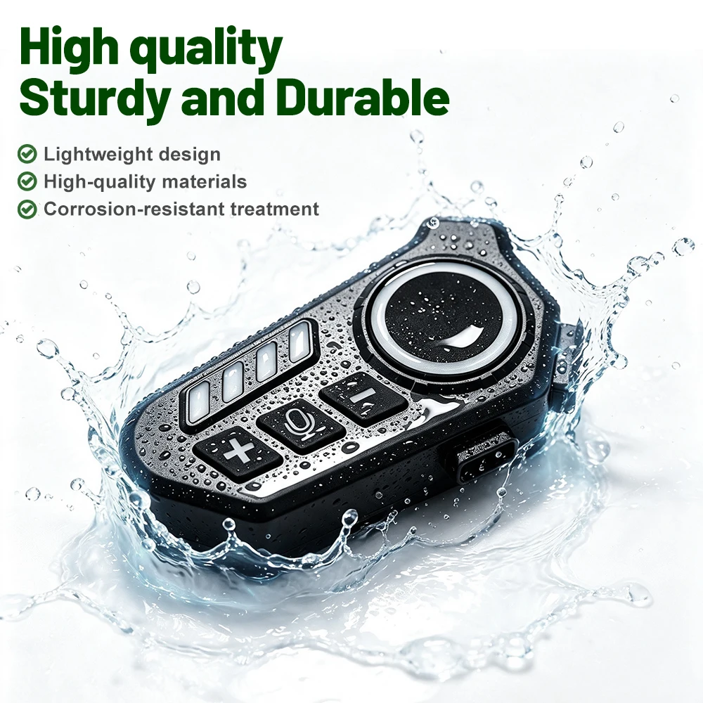 K06A  Motorcycle Helmet Headphones Long-Life Battery CVC Noise Reduction Stereo Music IPX8 Waterproof Automatic Answering
