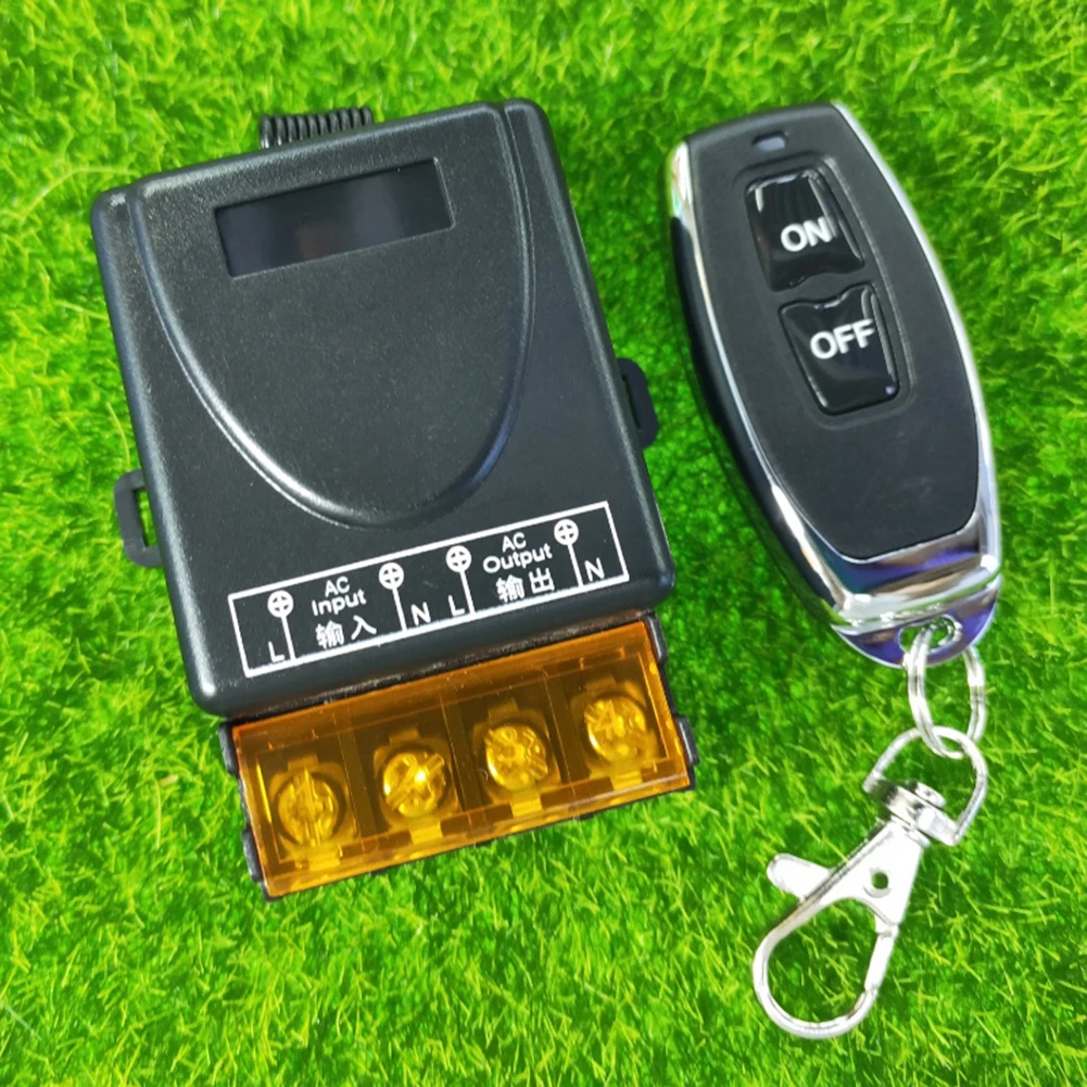 Sistema de acceso a puerta transmisor remoto relé de alta corriente interruptor RF 60V-280V 433Mhz interruptor de Control remoto inalámbrico para bomba de agua