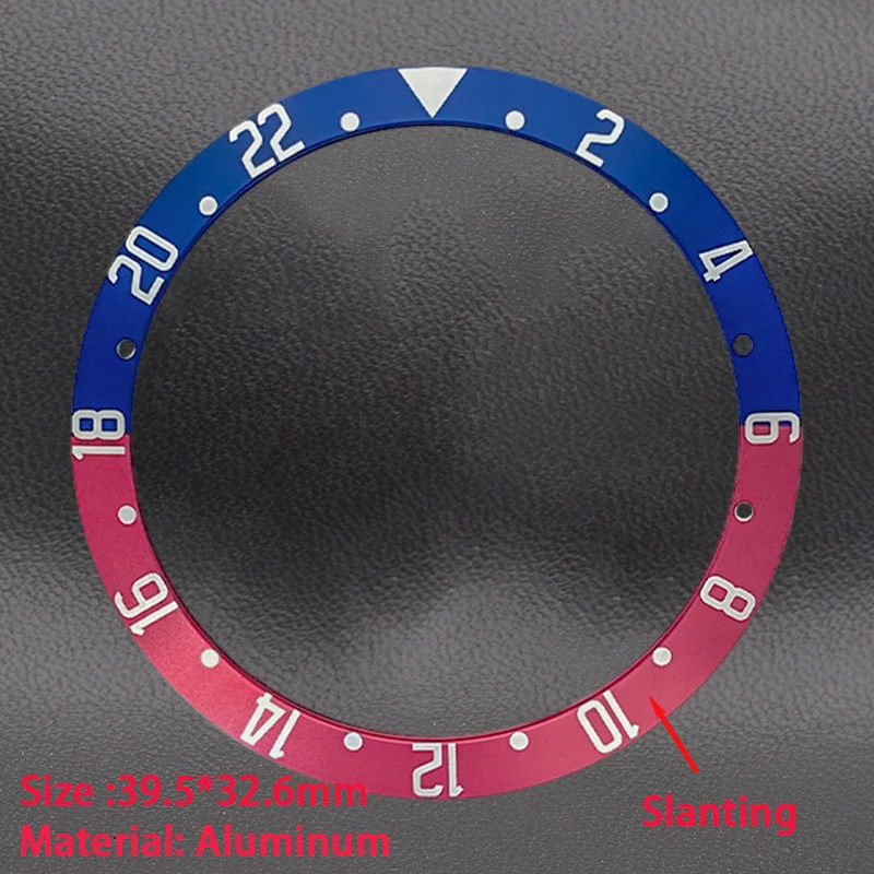 39.5mm Sloping Ceramic Aluminum Bezel Insert Watch Parts Fit Black Bay Grantour SUB GMT Grantour Men\'s Watch Repair Parts Gift