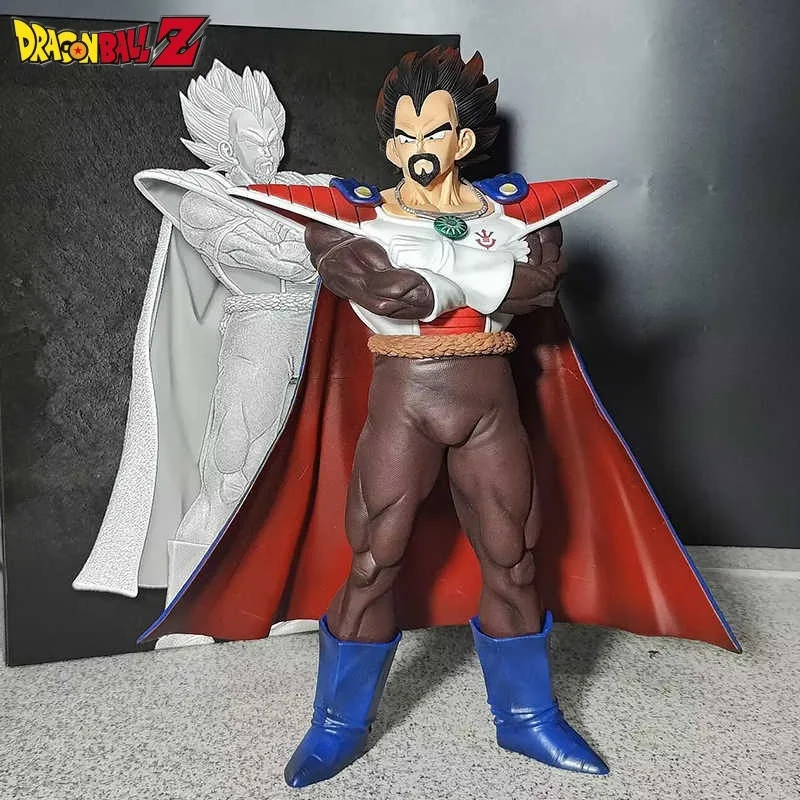 Anime Dragon Ball Saiyan King Vegeta Vegetaiii Cloak Series Standing Figure Figurine Model Statue Ornaments Kids Xmas Gifts Toys