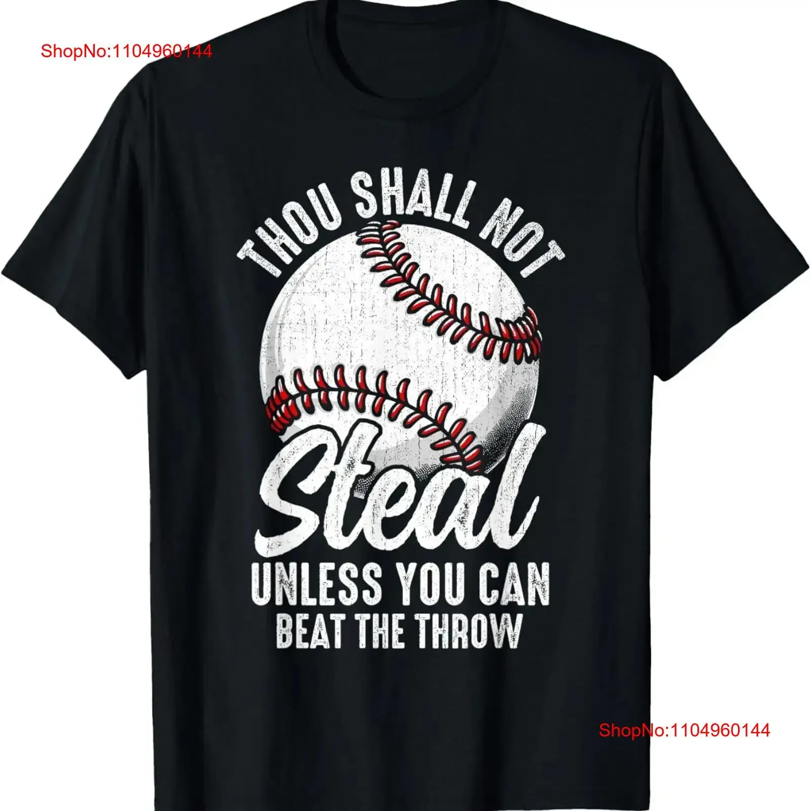 

Thou Shall Not Steal Unless You Can Beat The Throw Baseball T Shirt vintage Washed Top For Everyday Wear graphic streetwear