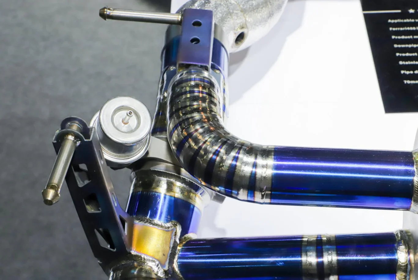 Performance Titanium  Valvetronic muffler pipe tips for Ferrari F488 exhaust