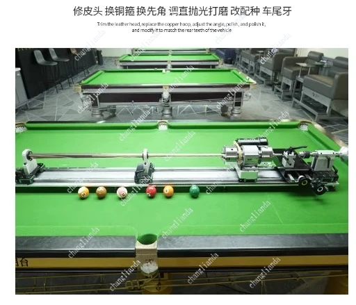 2024 Popular FS-7075D Variable Speed Billiard Cue Snooker Pool Repairing Lathe
