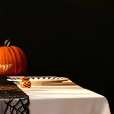 Mysterious Holiday Accessories Spider Web Table Runner Lace Table Runner Black Spider Web Decor Halloween Dining Table