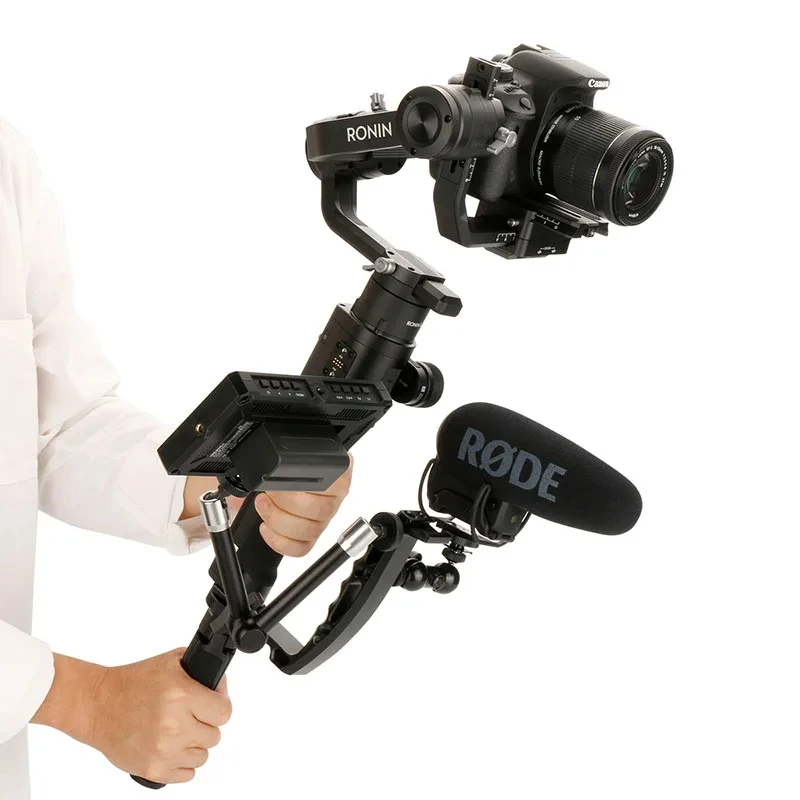 Akcesoria Gimbal L Bracke do dźwigu DJI Ronin 2 V2 Plus Feiyu AK2000 AK4000 DSLR stabilizator Gimbal uchwyt z 1/4 gorącymi butami