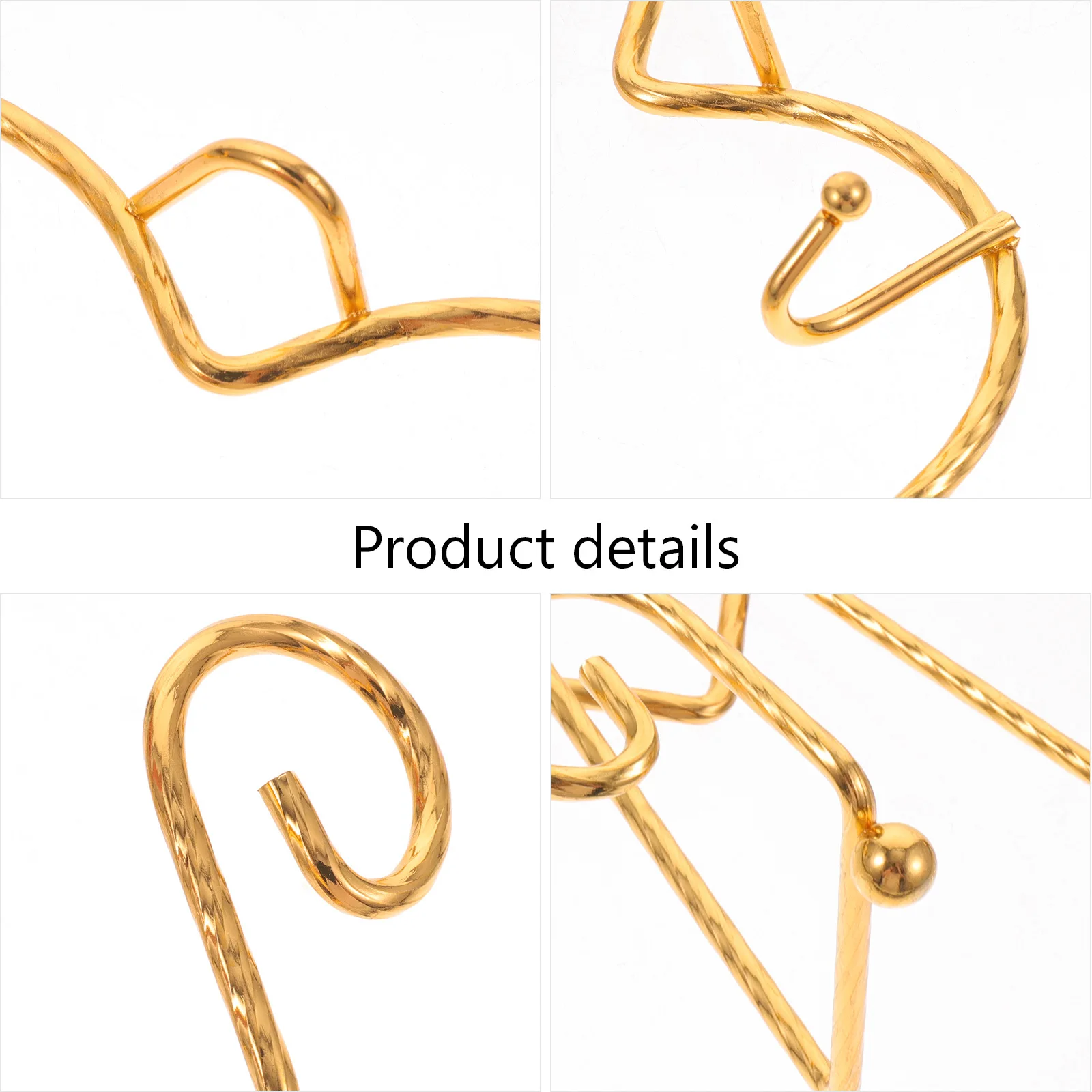 Metal Desktop Cup Holder Tea Cup Saucer Display Stand Coffee Mug Organizer Plate Rack Solid Iron Display Stand