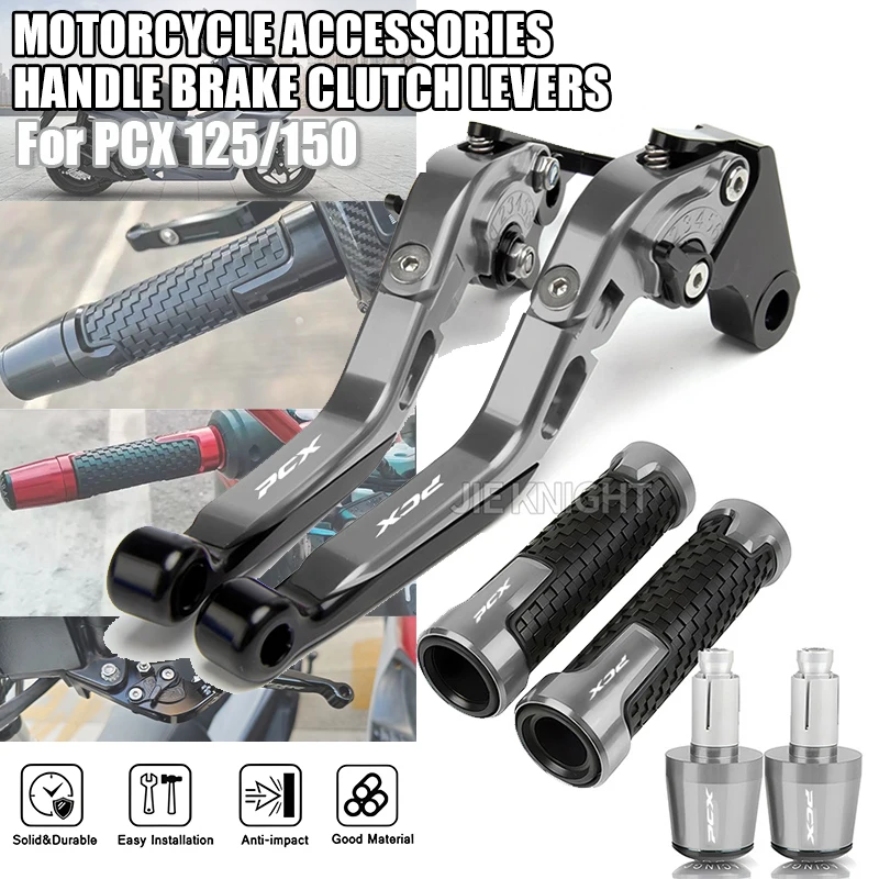 

Аксессуары для мотоциклов: CNC-рычаги тормоза и сцепления, руль 7/8'' (22 мм), ручки для руля для PCX150, PCX 125 (2025, 2024, 2022, 2023, 2021)