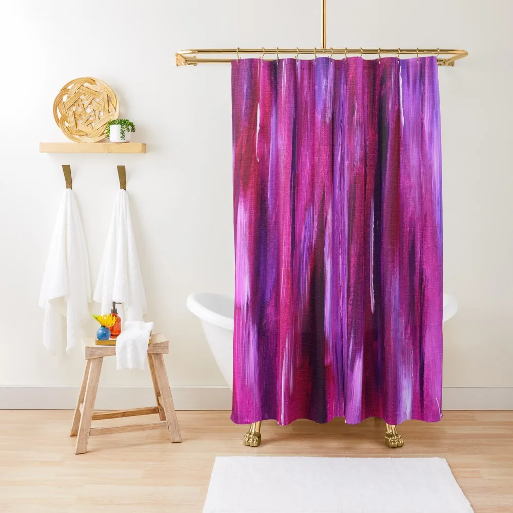 

Pink Passion (Acrylic Painting) Shower Curtain Shower Sets For Bathroom Bathroom Deco Window Bathroom For Shower Curtain