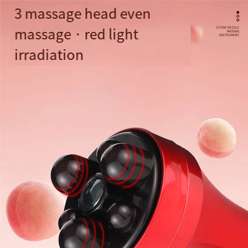 

AAAU-Electric Body Slimming Massager Blood Circulation Fat Burner Red Abdominal Massager