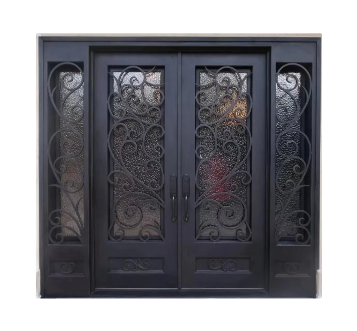 Custom High Quality  Door Wrought Iron  Simple Iron Door  Turkey Iron Doors