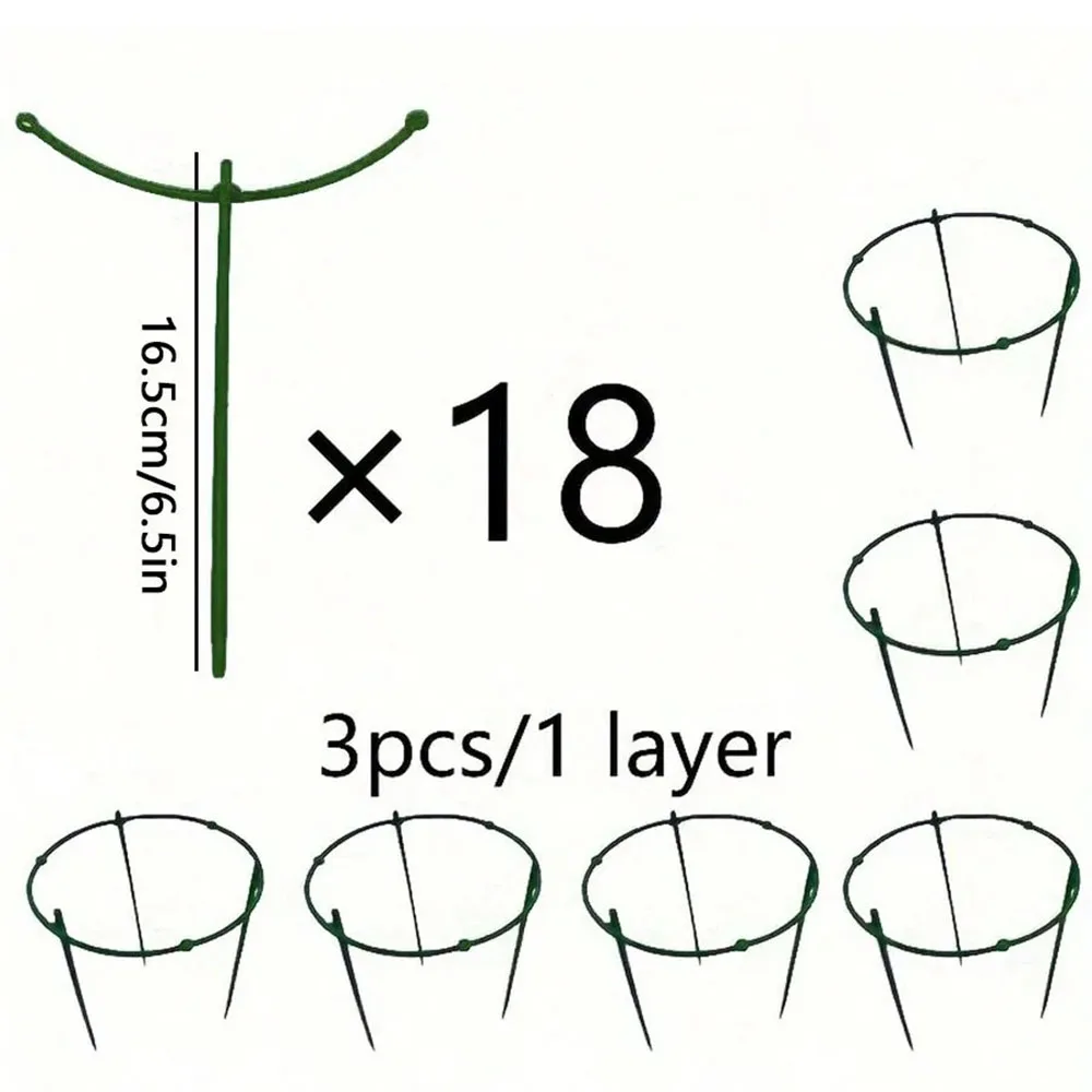 Soporte de planta semicircular de plástico con varilla para bonsái - imagen 4