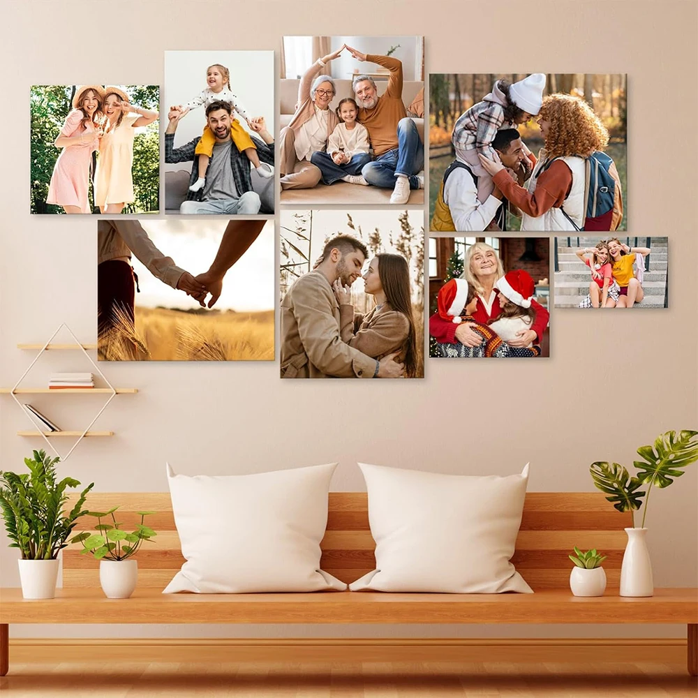 1pc Frameless Personalize Custom Photo family Wall Art Canvas Painting Video Game Wall Pictures Print For Gamer Room Decoration