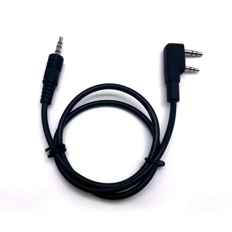 

10PCS 3.5mm Male to 2 Pin K Head Audio Phone Earphone Headset Transfer Cable for Baofeng UV-5R BF-888S Kenwood Wouxun TYT Radio