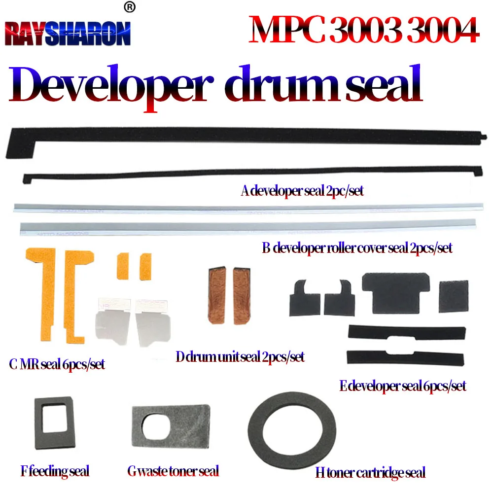 Developer Seal Drum unit Cleaning Entrance Seal For Ricoh MP C3004 C3504 C4504 C5504 C6004 C3503 C3003 C4503 C5503 C6003 C2003