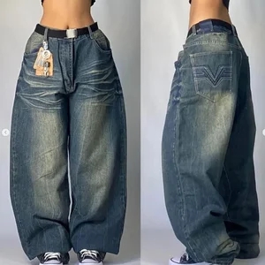 Y2k Baggy Jeans Vintage hochwertige Stickerei Hip Hop Goth Streetwear Harajuku Herren lässig Larga Jeans Beine 10 Hauptverkauf Calca Jeans 90 männlich - №4