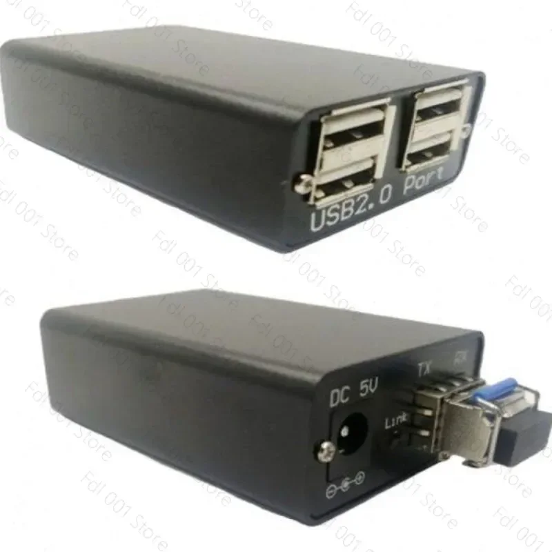 USB2.0 Fiber Media Converter USB To Fiber Optic Transceiver Extender Transmission Repeater 20km